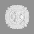 Miniatyrbild 1 av 5: PROVISTON Stuckros "No. 5" Polystryren Diameter 400 mm Vit Takros Dekoration väggdekoration