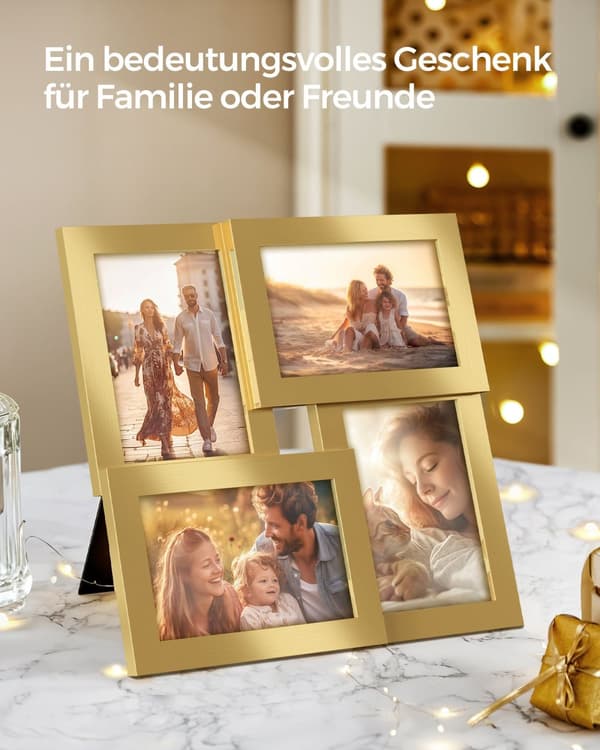 4 fotoramar för väggdekoration - 10 × 15 cm foton