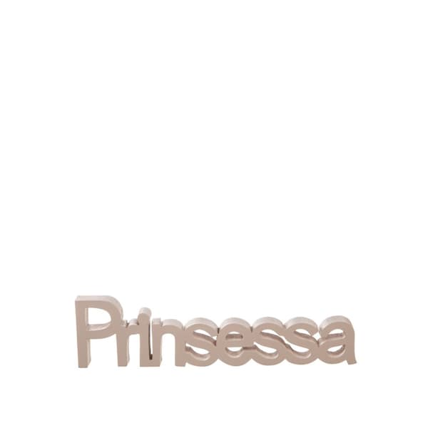 Träbokstäver Prinsessa Rosa