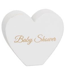 Stående hjärta "Baby Shower"