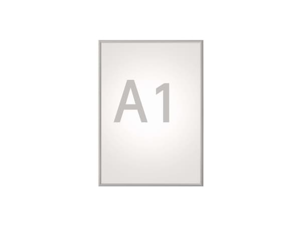 MAUL HEBEL julistekehys vakio, DIN A1, alumiinikehys hopeaksi anodisoitu alumiinikehys, UV-stabiloitu anti (66041-08)