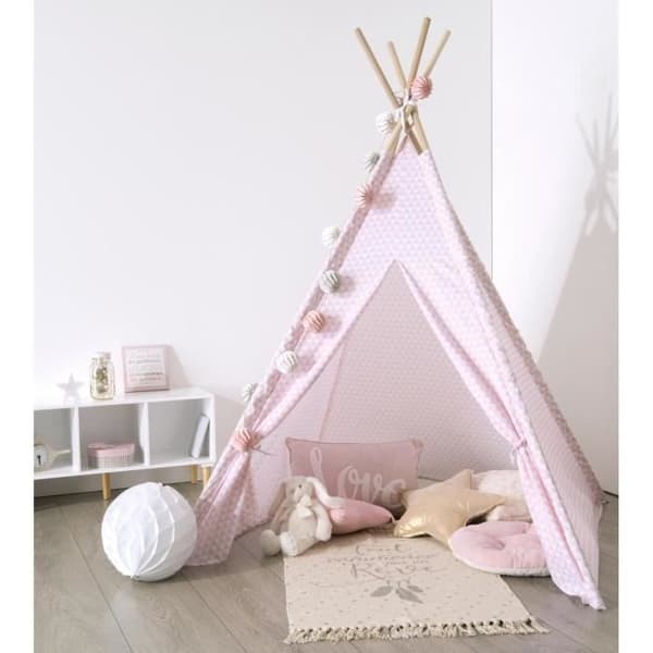 Set med 2 - Tipi inredning Rosa H160 för Barn