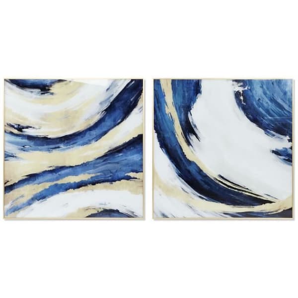 ram 100 x 2,5 x 100 cm modern abstrakt (2 enheter)