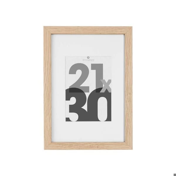 "Eva" fotoram - trä och glas - 21x30 cm - Beige - Atmosphera inredningsarkitekt