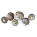Miniatyrbild 1 av 3: flerfärgad metallväggdekoration orientaliska spiraler (104 x 4,5 x 43 cm)