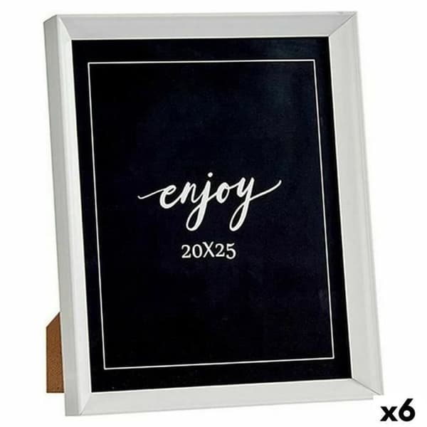 fotoram vit plastglas (6 enheter)
