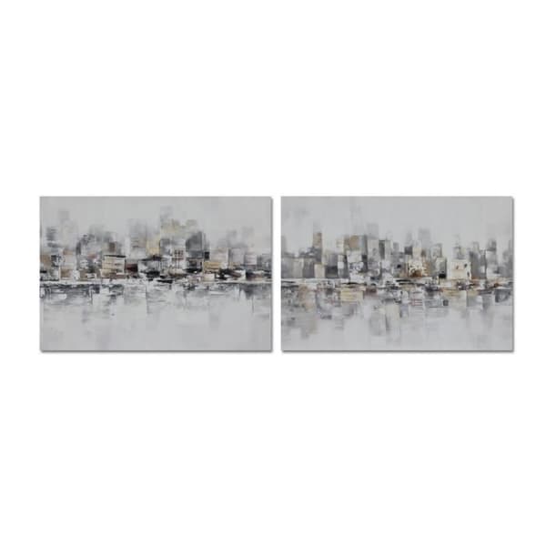 ram 120 x 2,8 x 80 cm abstrakt loft (2 enheter)
