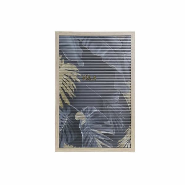 väggdekoration 30 x 1,5 x 45 cm naturlig tropisk grå (2 enheter)