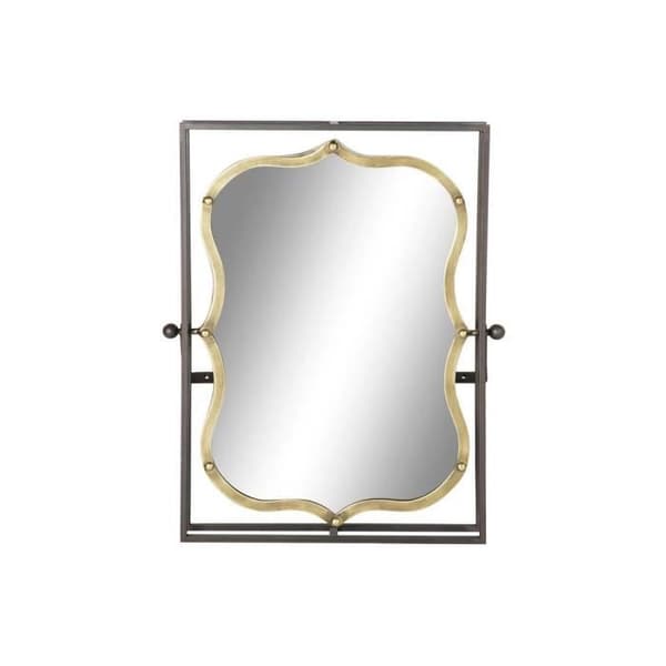 DKD Home Decor Metal Väggspegel (51,5 x 12 x 65 cm)