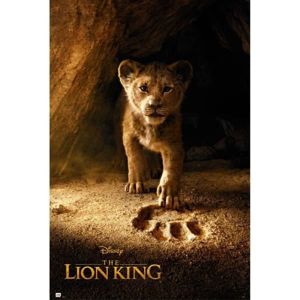Disney El Rey Leon Simba Real Action affisch