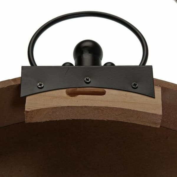 versa mapamundi väggklocka 40 x 6,5 x 47 cm trä mdf