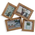 Miniatyrbild 1 av 2: VERSA multipel fotoram - Dekorations- och presentlinje - 4 fönster - Vit - Trä