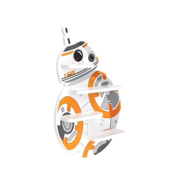 Star Wars BB-8 vägghylla - Star Wars - Vit - Barn - Flerfärgad - 33,6x50x8 cm
