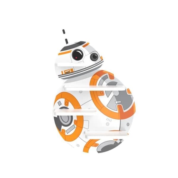 Star Wars BB-8 vägghylla - Star Wars - Vit - Barn - Flerfärgad - 33,6x50x8 cm