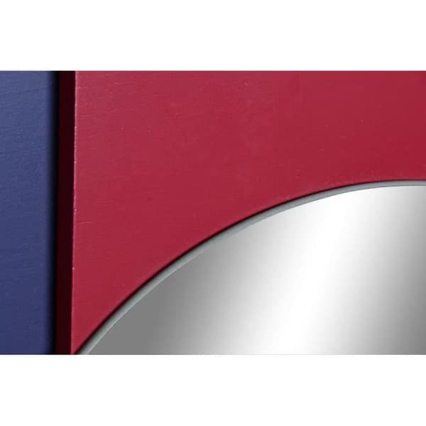 DKD Home Decor MDF trä väggspegel (2 st) (46,5 x 2,5 x 45 cm)