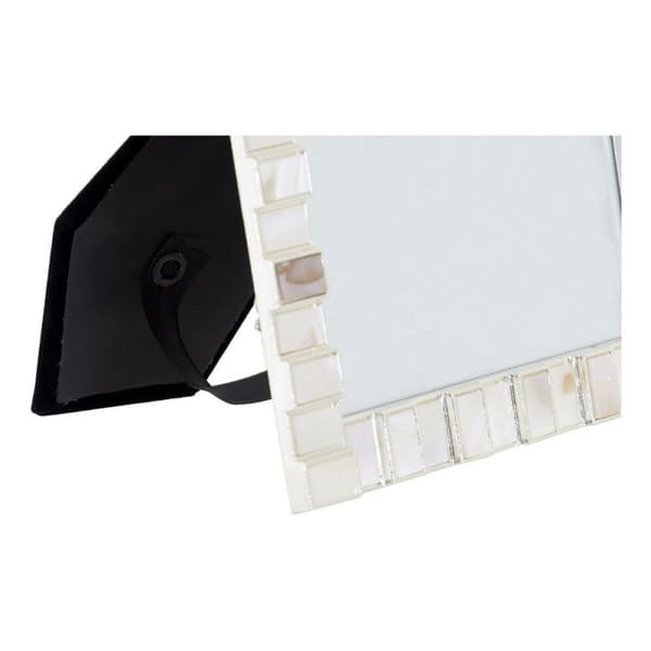 Fotoram DKD Home Decor Vit Metall Pärlemor