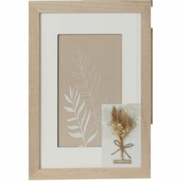 Fotoram DKD Home Decor Glas Naturell Shabby Chic (15 x 1 x 20 cm) (22 x 1 x 27 cm)
