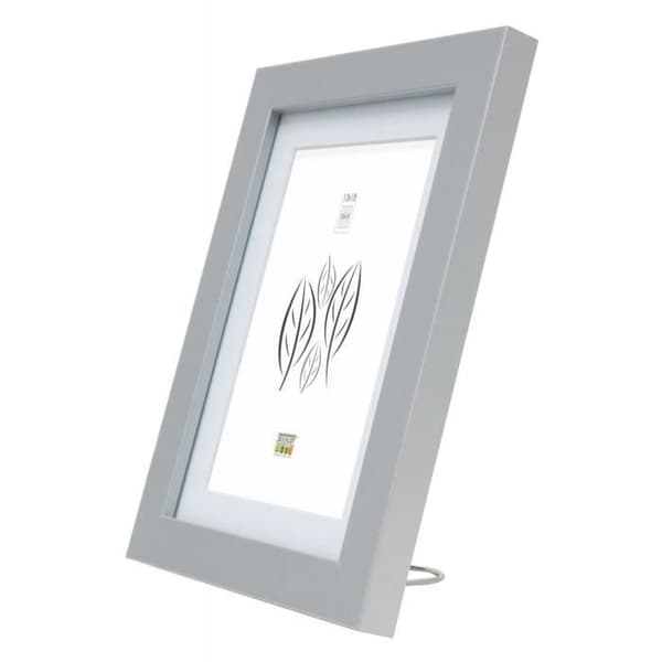 Ram utan ram Deknudt S66k (mdf) med passepartout A3 (passepartout fönster A4) silverfärgad
