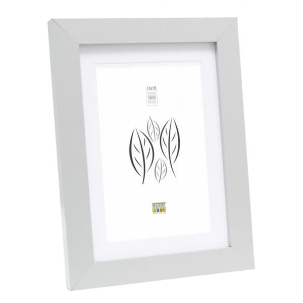 Ram utan ram Deknudt S66k (mdf) med passepartout A3 (passepartout fönster A4) silverfärgad