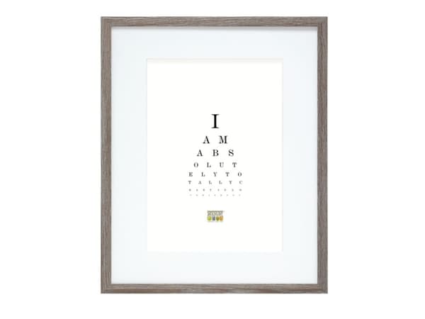 Deknudt S66KH3 P1, Enbildsram, Glas, Trä, Grå, Bord, Vägg, 29,7 x 42 cm, Rektangulär