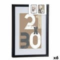 Miniatyrbillede 1 af 2: Væg billedramme Sort Glas Træ MDF 32,5 x 2,5 x 42,5 cm (6 enheder)