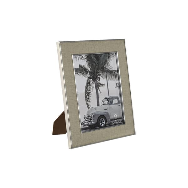 Fotoramme Home ESPRIT Sølvfarvet Krystal polystyren Romantisk 20,5 x 1,5 x 25,5 cm