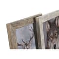 Miniatyrbillede 2 af 3: Fotoramme Home ESPRIT Hvid Natur Krystal polystyren Skandinavisk 24,6 x 2 x 29,6 cm (2 enheder)