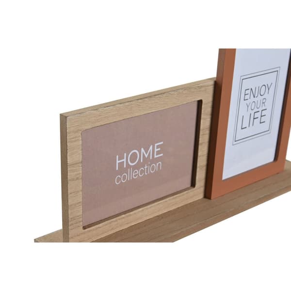 Kuvakehys DKD Home Decor 30 x 5 x 19 cm Kukka Kasvot Keraminen Hartsi Monivärinen Puu MDF Kaupunki (2 osaa)