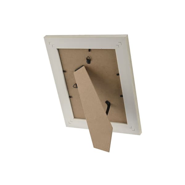 Fotoramme Home ESPRIT Hvid Beige Krystal polystyren Marmor Skandinavisk 21 x 2 x 26 cm (4 enheder)