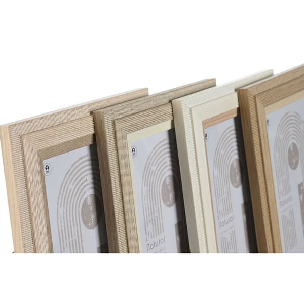 Kuvakehys Home ESPRIT Monivärinen Alumiini Kristalli Puu MDF Scandi 16 x 2,8 x 21 cm (4 osaa)