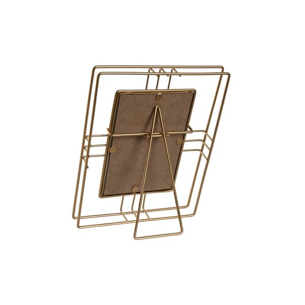 Kuvakehys Home ESPRIT Kullattu Metalli Kristalli 17,5 x 2,5 x 22,5 cm (12 osaa)
