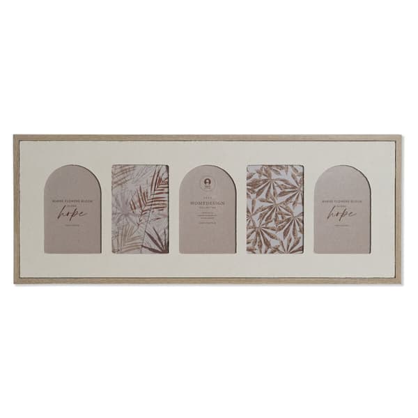 Kuvakehys Home ESPRIT Beige Kristalli Puu MDF Skandinaavinen 60 X 3 X 34 cm