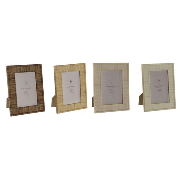 Kuvakehys Home ESPRIT Ruskea Beige Luonnollinen Norsunluu Kristalli polystyreeni Skandinaavinen 15,5 X 2 X 20,5 cm (4 osaa)