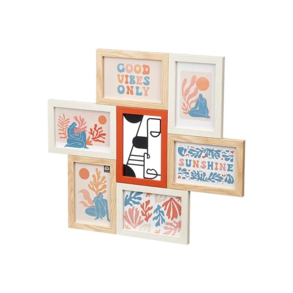 Kuvakehys 411408H Monivärinen Metalli Puu MDF (6 osaa)