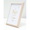 Miniatyrbild 4 av 4: Deknudt Fotoram S46wg (mdf) Med 13x18 vit matta (10x15 fönstermatta) Ljus trä