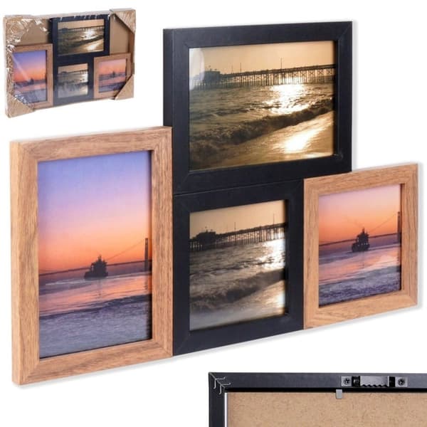 Multiframe fotoram för 4 bilder 34,5x34,5 cm