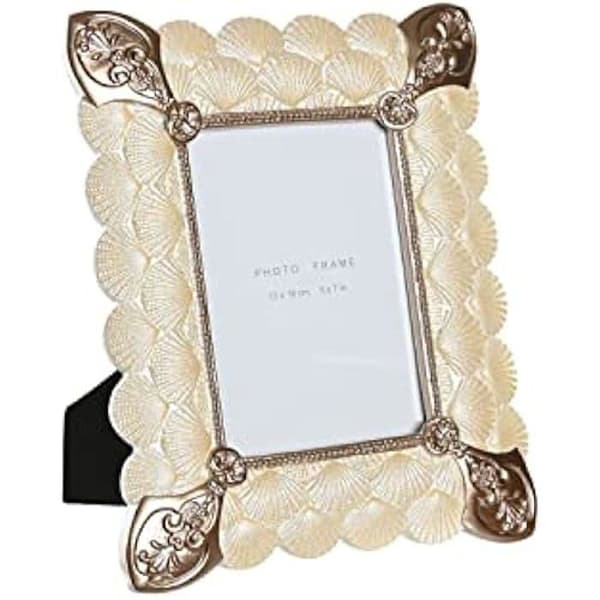 Fotoram - DKD HEMDEKOR - Standard - Vit - Glas, Koppar, Harts - 22,8 x 2,6 x 28,6 cm