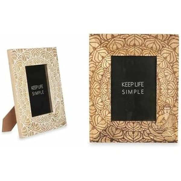 Fotoramar - PRESENTDEKOR - Set med 6 mangoträ - Flerfärgad - 22,3 x 28 cm - Modern stil