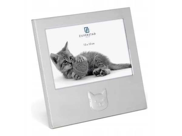 Zilverstad Katt 15x10 Metallporträtt 6917231