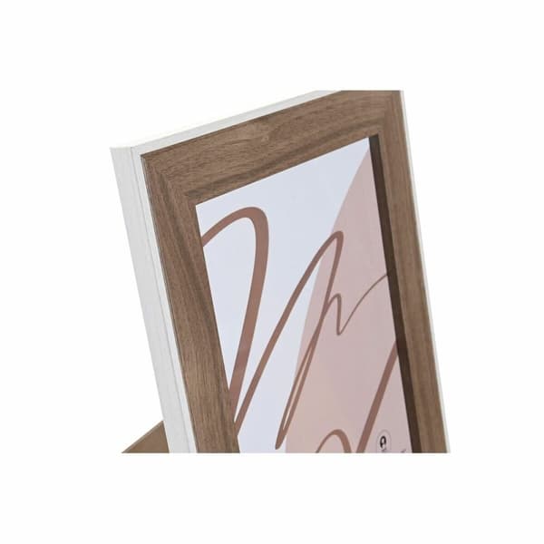 Kuvakehys DKD Home Decor Kristalli Valkoinen Puu MDF (27,5 x 1,5 x 32,5 cm)
