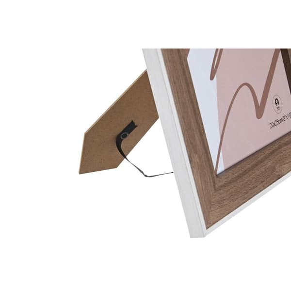 Fotoramme DKD Home Decor Krystall Hvit Tre MDF (27,5 x 1,5 x 32,5 cm)