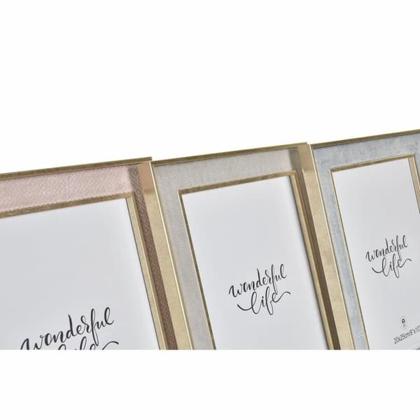 Kuvakehys DKD Home Decor Kristalli Puu MDF (26 x 2 x 31 cm) (3 osaa)