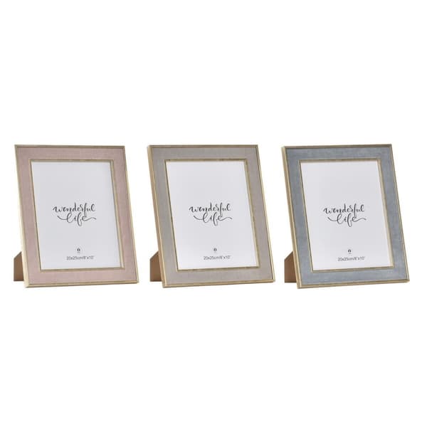 Kuvakehys DKD Home Decor Kristalli Puu MDF (26 x 2 x 31 cm) (3 osaa)