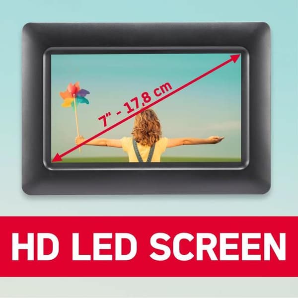 Digital Fotoram - AGFA PHOTO - Realiview APF700 - 7 Tum - LED 1024x600 - Programmerbar