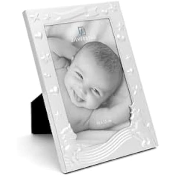 Fotoram - Zilverstad - Enhörning - Lackat silver - 10x15 cm - Dekorativt barn