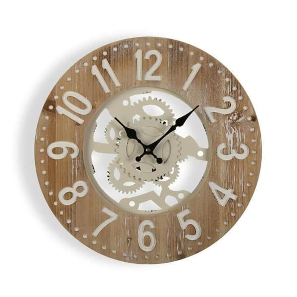 versa väggklocka 40 x 4,5 x 40 cm metall trä mdf