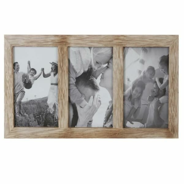 Fotoramme DKD Home Decor Krystall Naturell Fjell Tre MDF (35 x 1,2 x 18 cm)