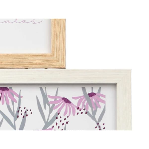 Kuvakehys 411408K Luonnollinen Metalli Puu MDF (8 osaa)