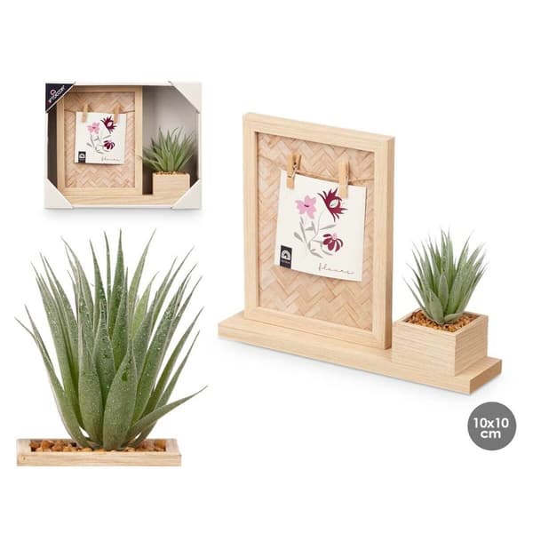 Kuvakehys 411096 Luonnollinen Muovinen Puu MDF (8 osaa)