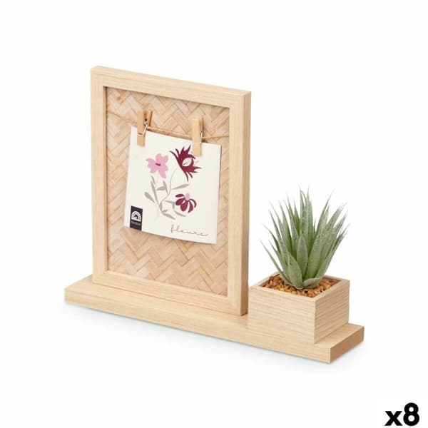 Kuvakehys 411096 Luonnollinen Muovinen Puu MDF (8 osaa)
